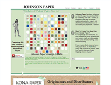 Tablet Screenshot of johnsonpaper.com